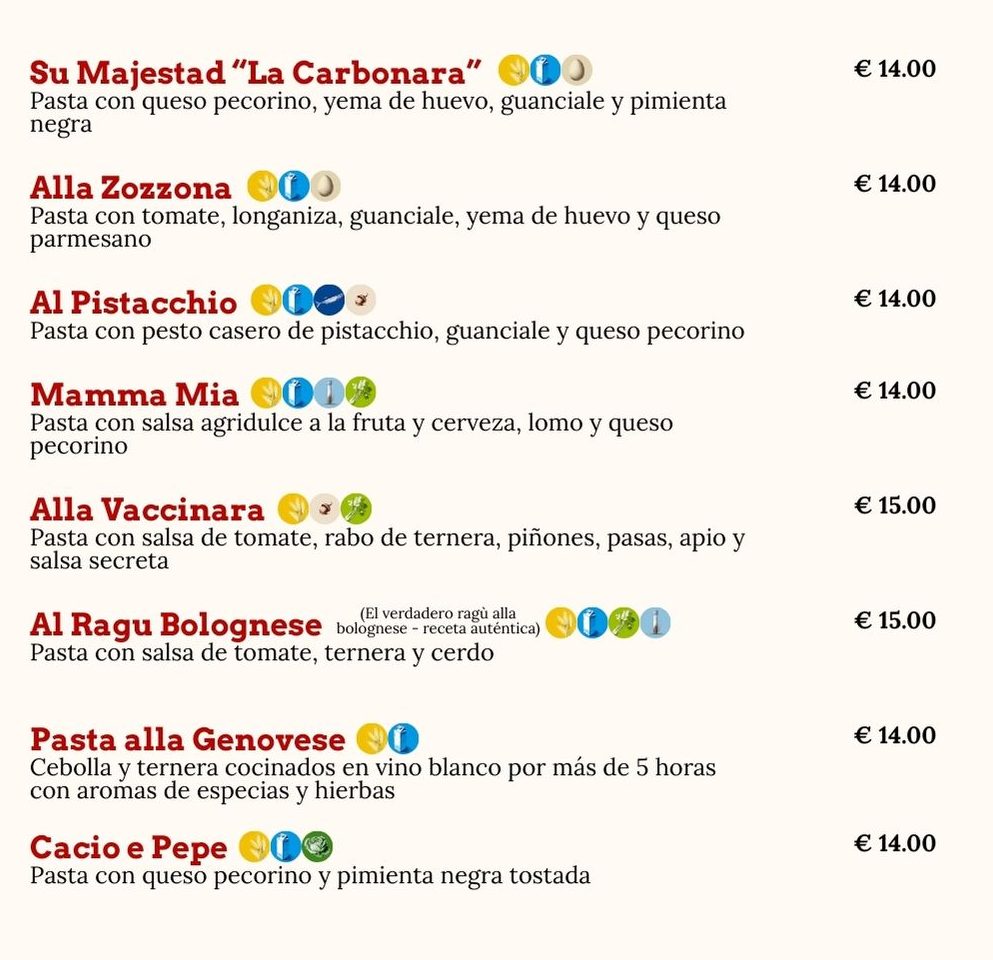 Pasta restaurante italiano Bétera